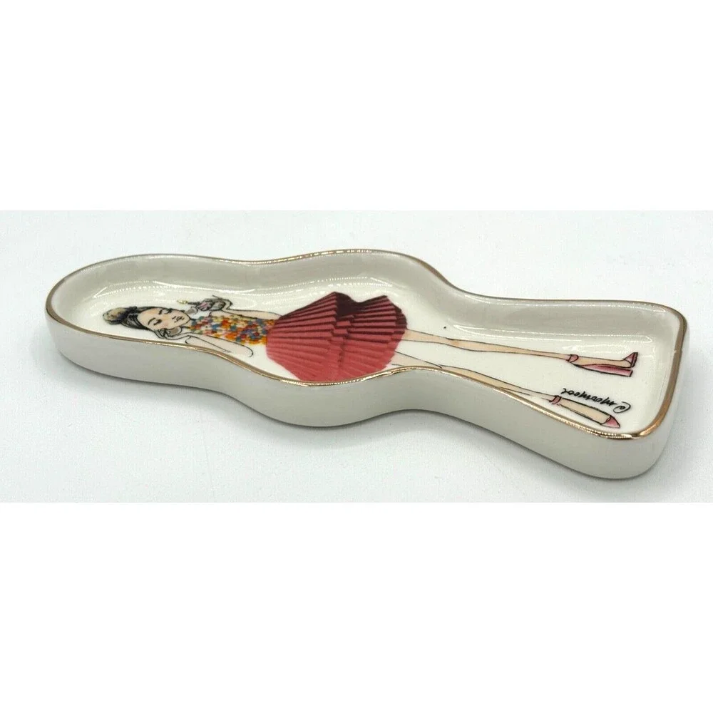 Santa Barbara‎ Design Studio Lili + Delilah Shaped Ceramic Trinket Tray Birthday